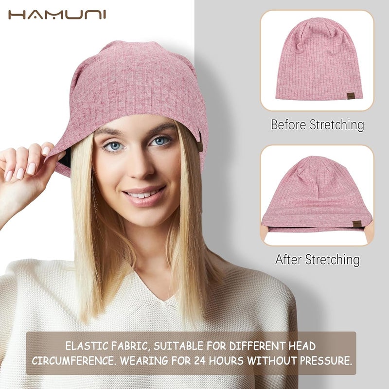 HAMUNI Slouchy Beanie for Men Women Soft Lightweight Running Beanie Hat Chemo Cap Skull Cap - Image 4